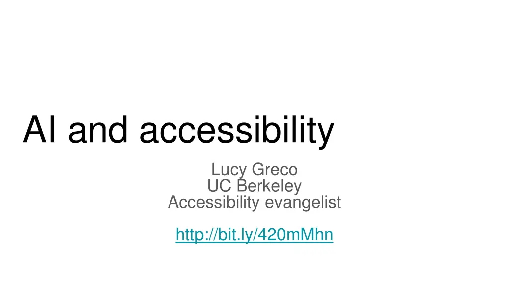 ai and accessibility