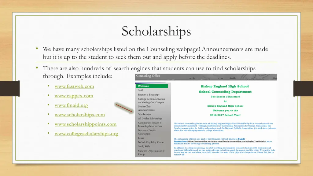 scholarships