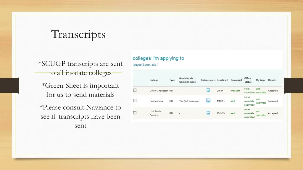 transcripts