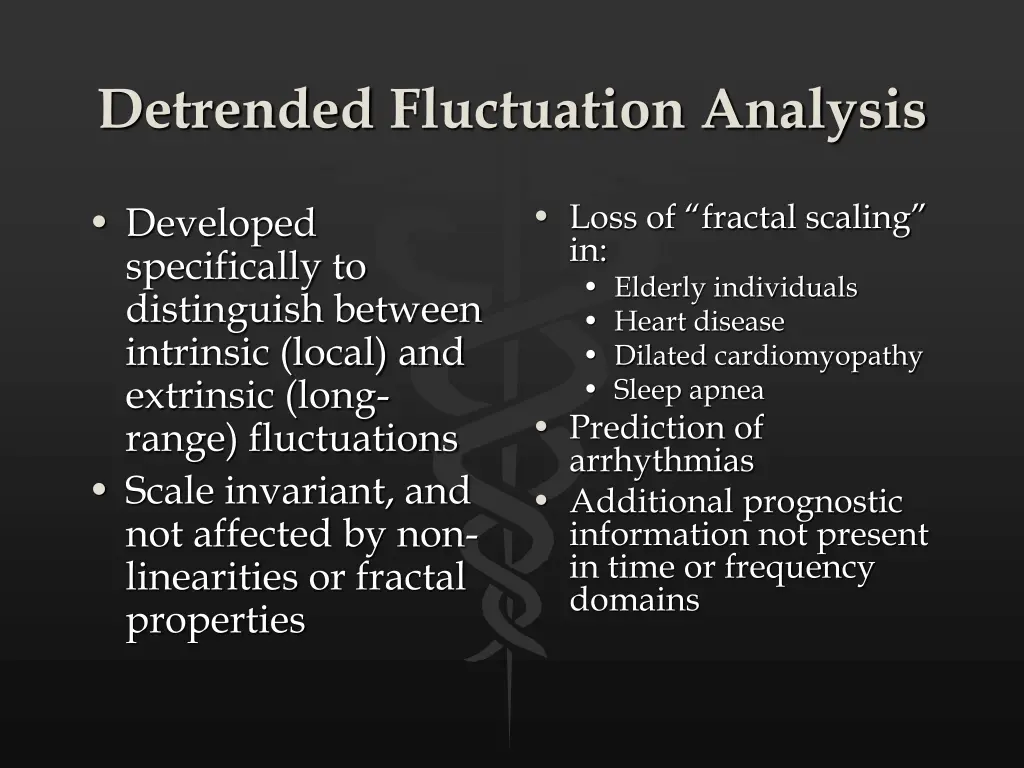 detrended fluctuation analysis