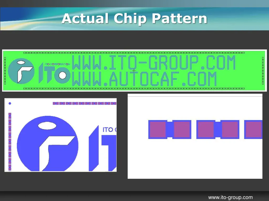 actual chip pattern