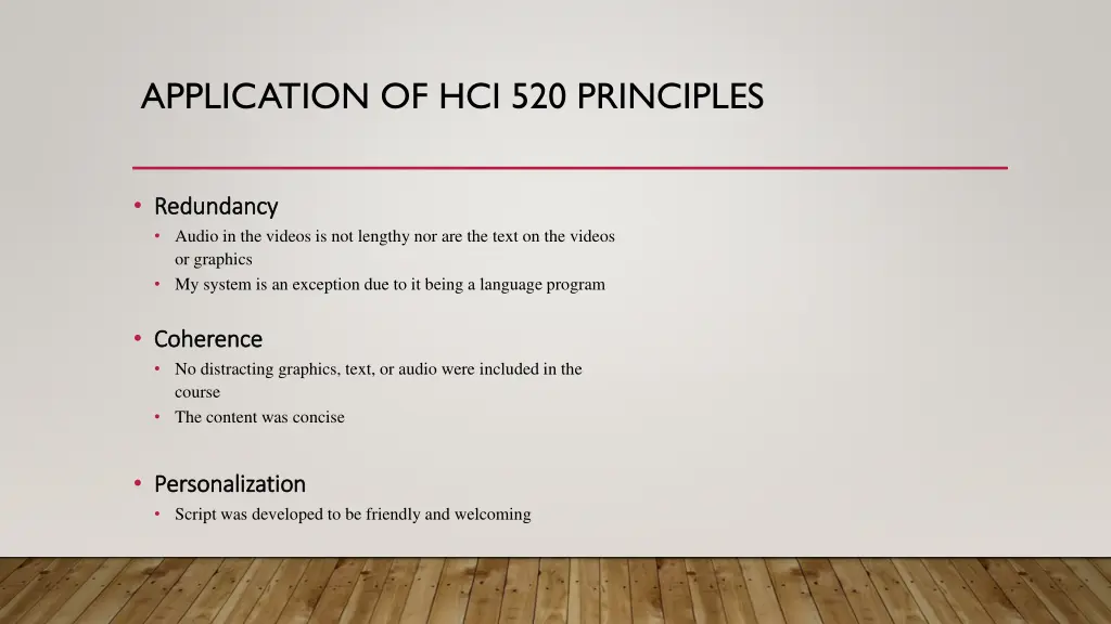 application of hci 520 principles 1