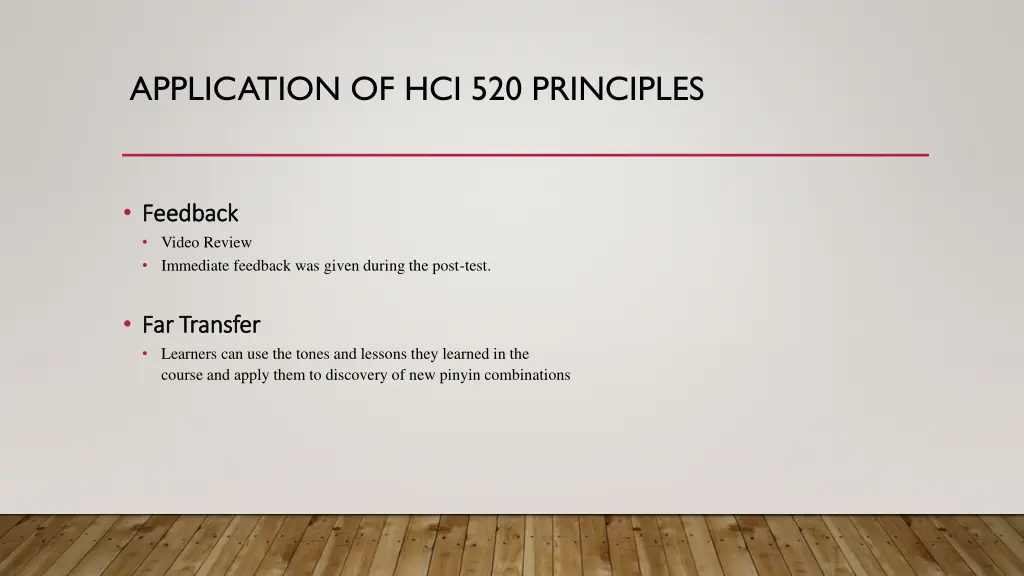 application of hci 520 principles 4