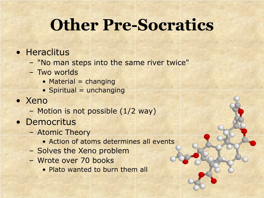 other pre socratics