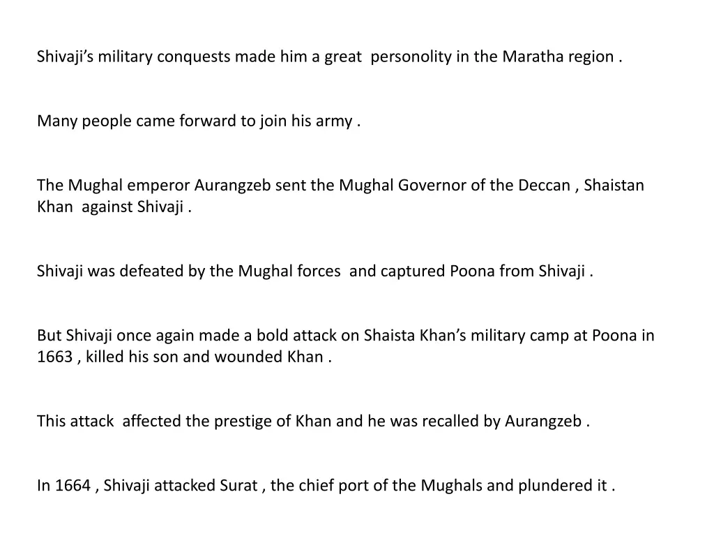 shivaji s military conquests made him a great