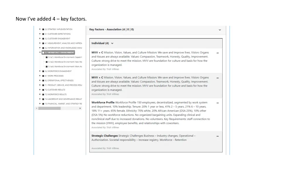 now i ve added 4 key factors
