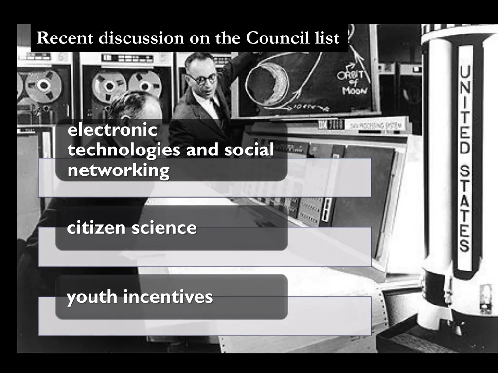 recent discussion on the council list
