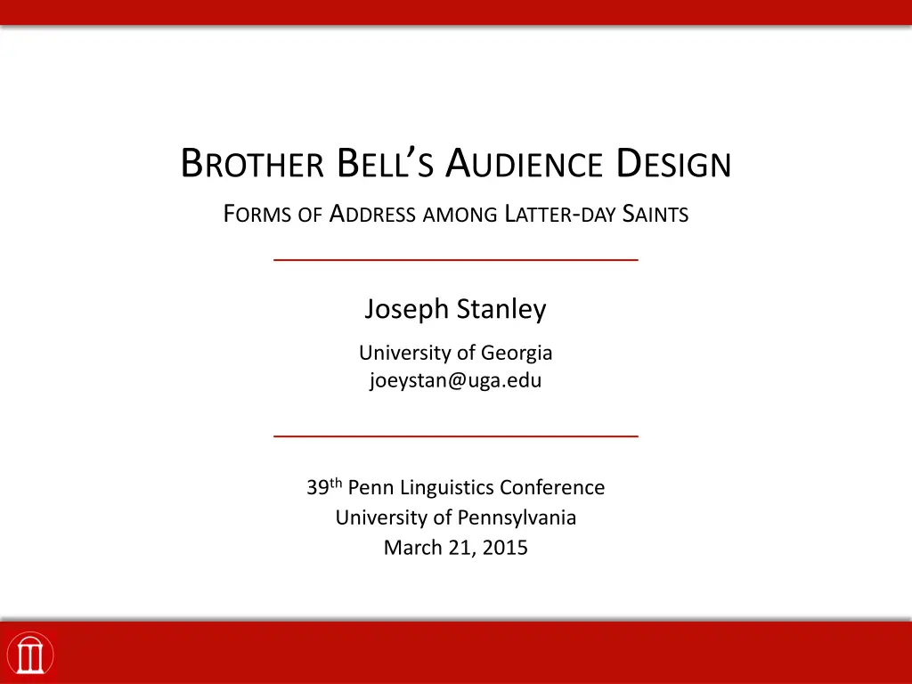 b rother b ell s a udience d esign f orms