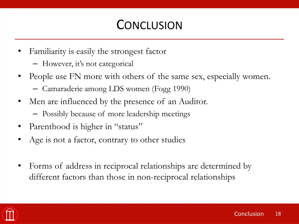 c onclusion
