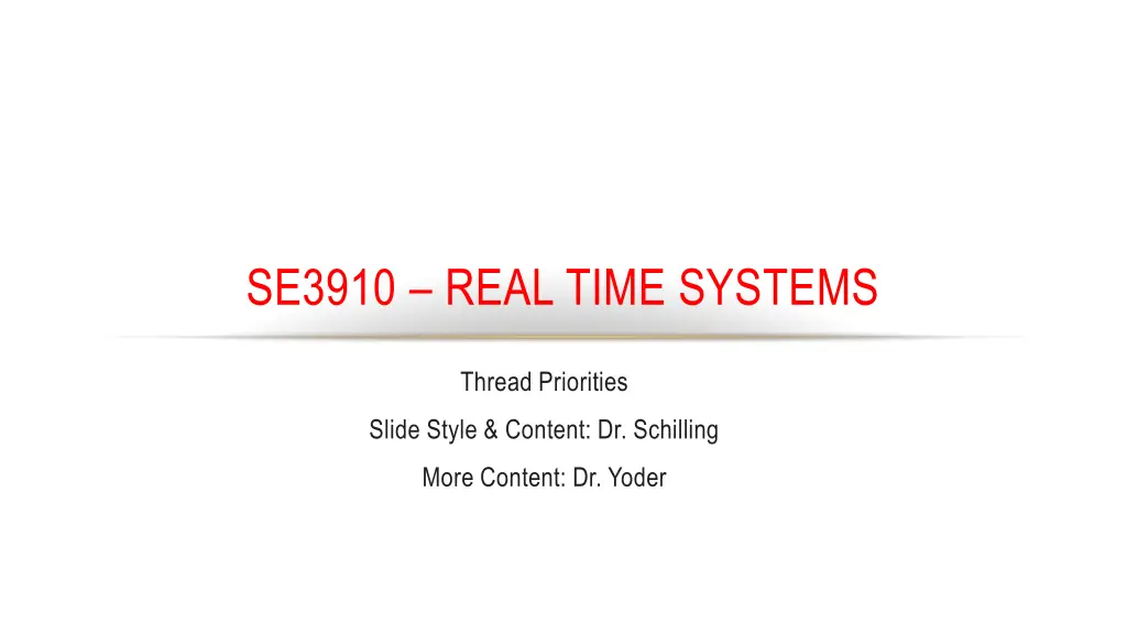se3910 real time systems