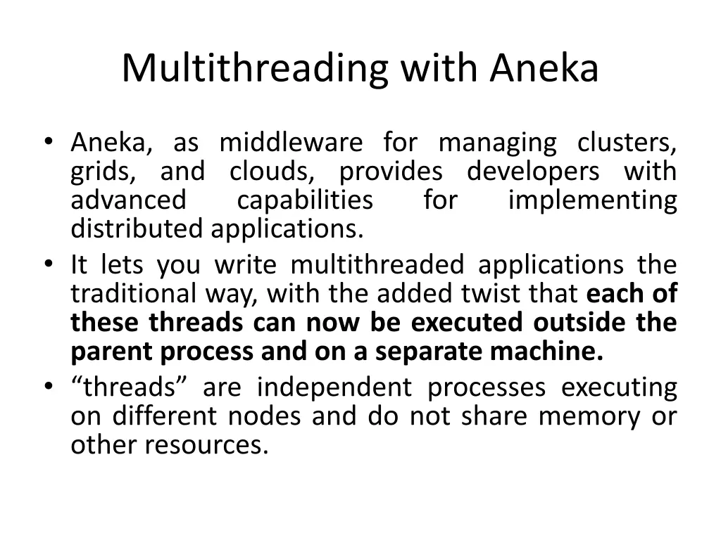multithreading with aneka