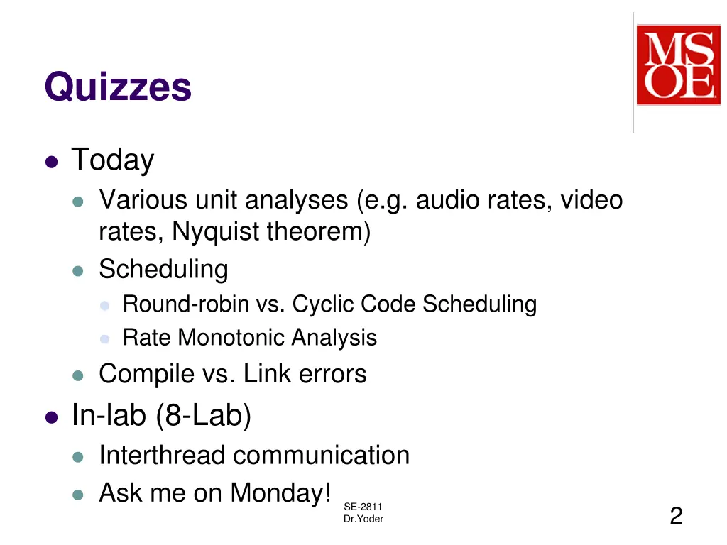 quizzes