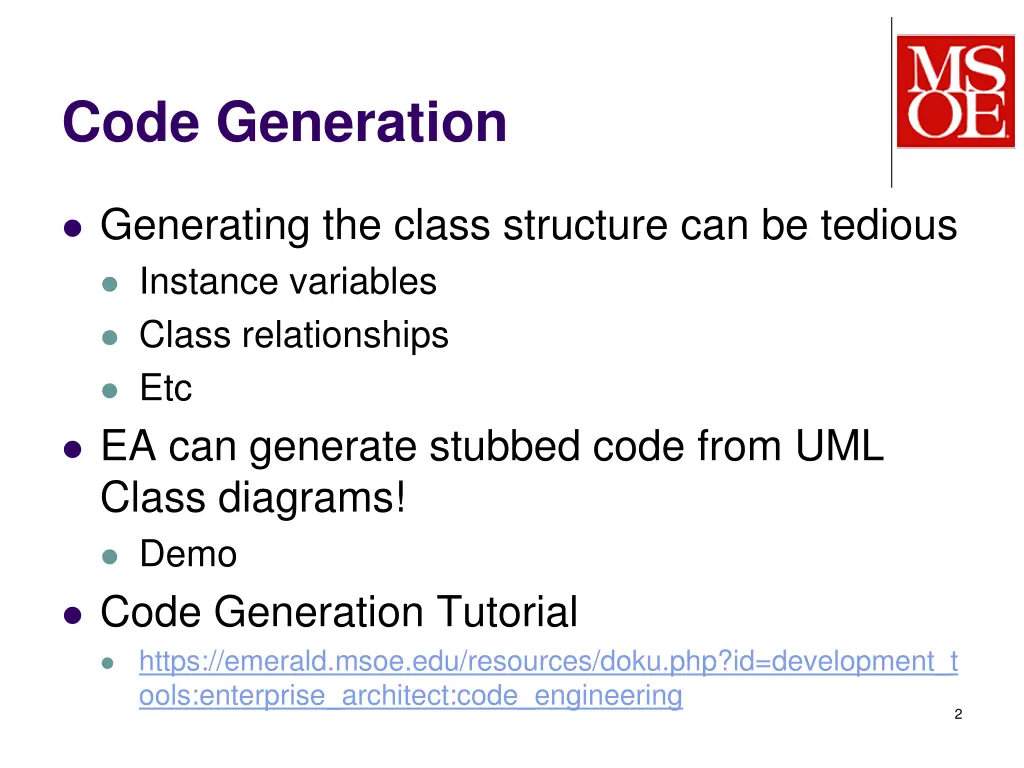 code generation
