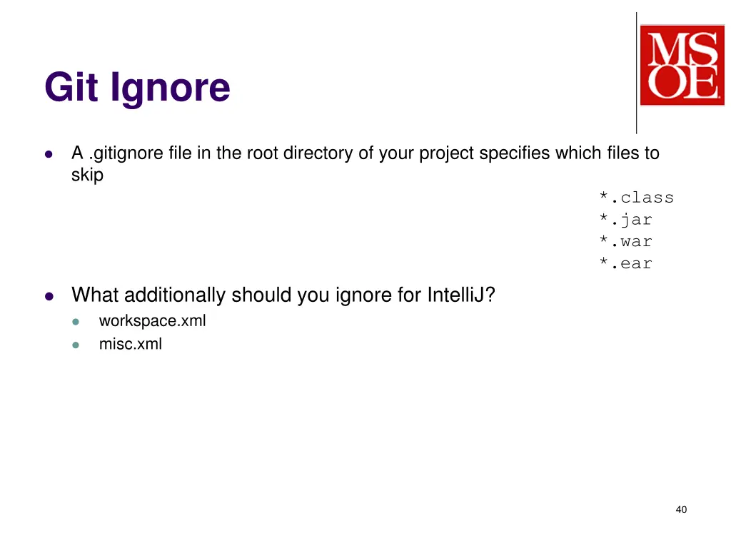 git ignore
