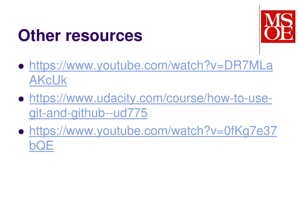 other resources