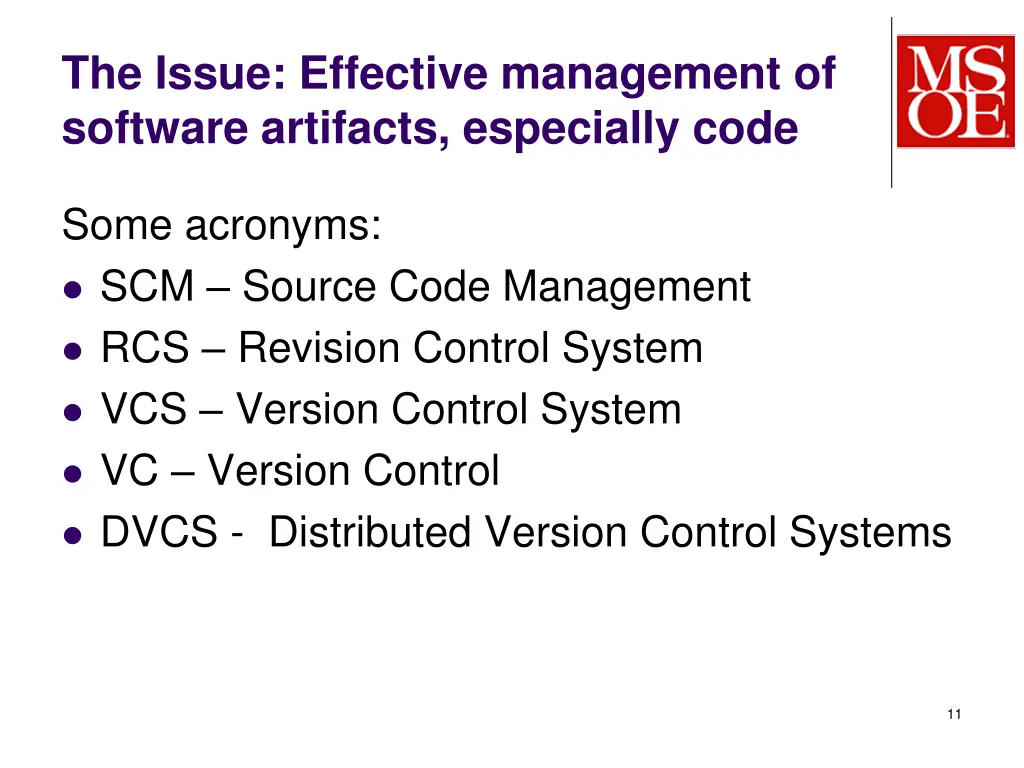 the issue effective management of software