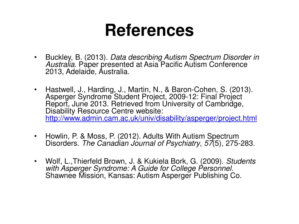 references 1