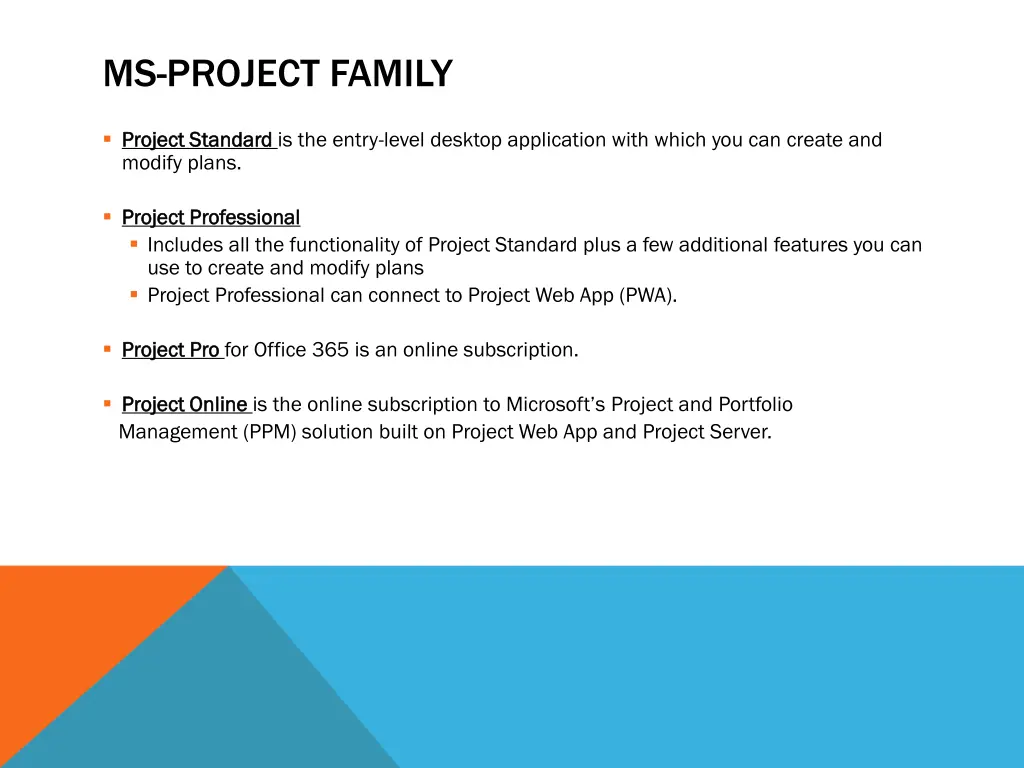 ms project family