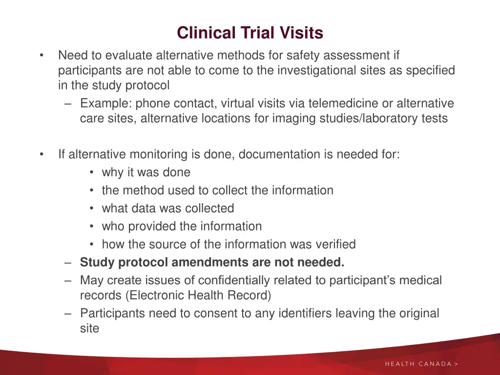 clinical trial visits