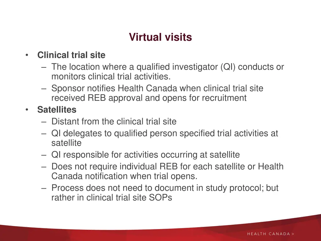 virtual visits