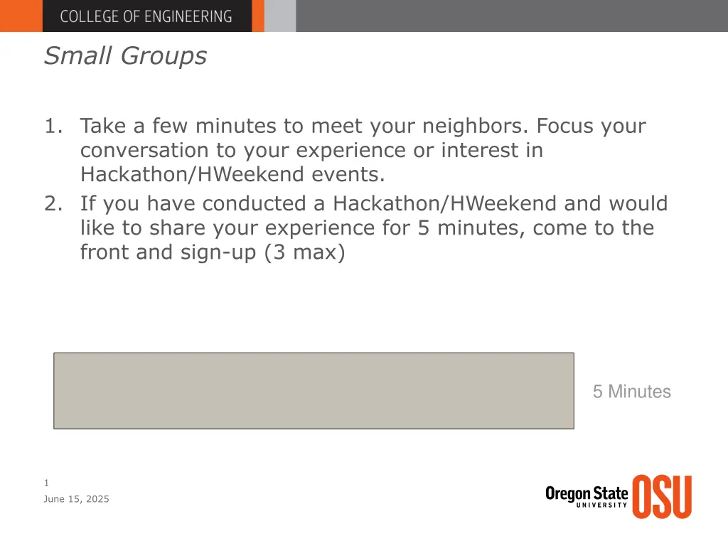 small groups