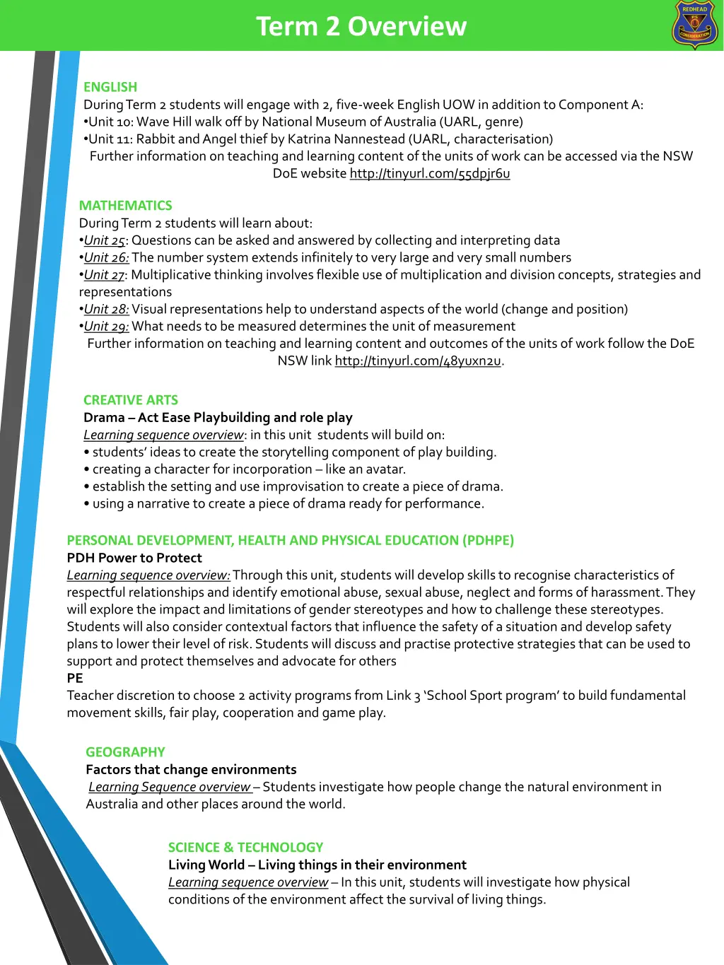 term 2 overview