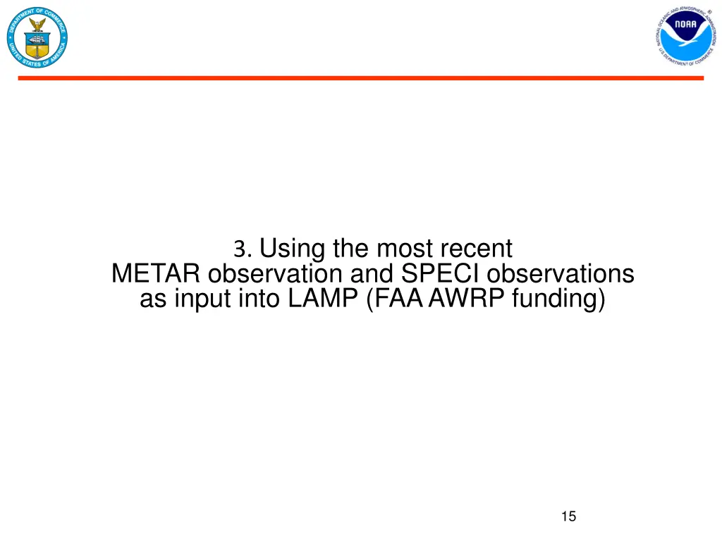 3 using the most recent metar observation