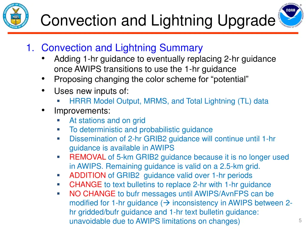 convection and lightning upgrade