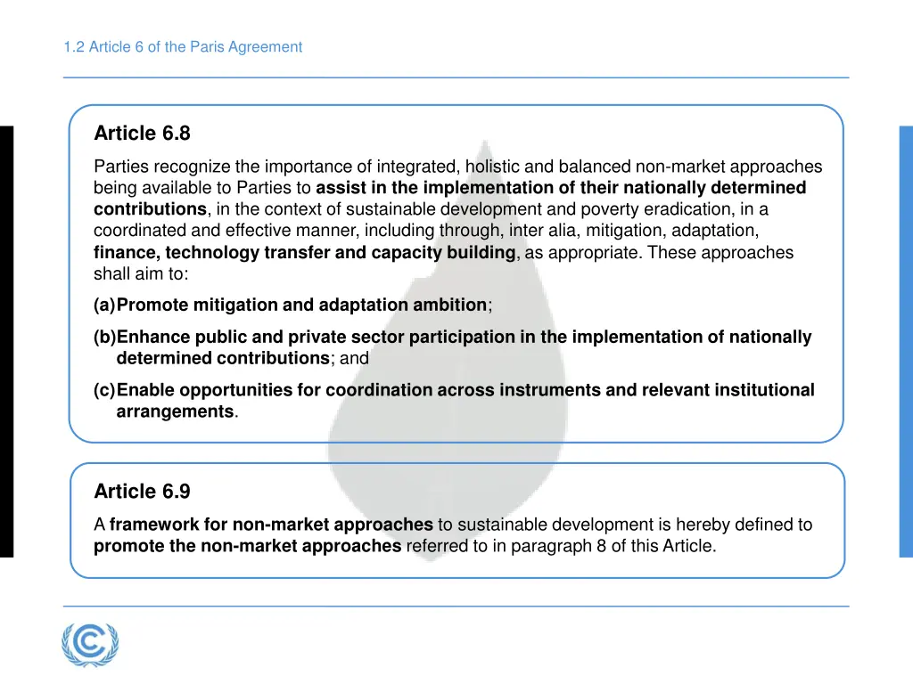 1 2 article 6 of the paris agreement