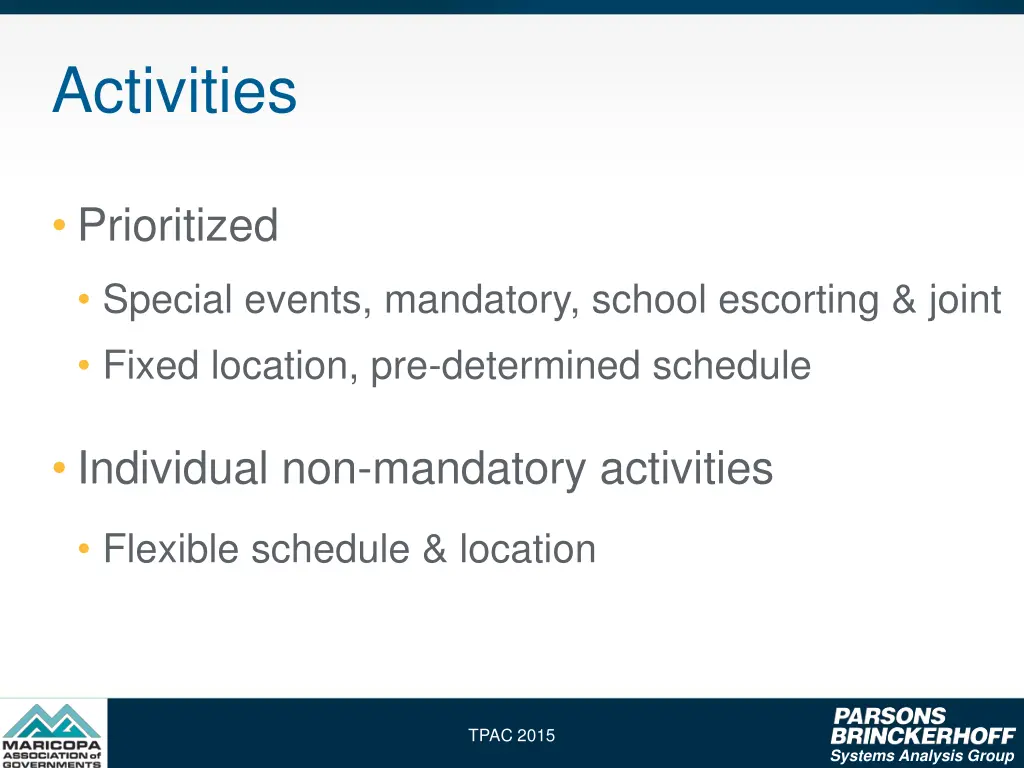 activities