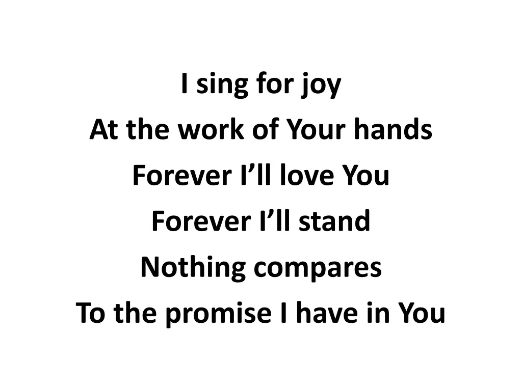 i sing for joy 2