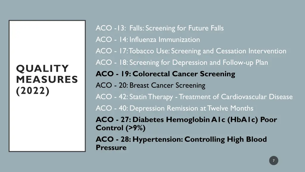 aco 13 falls screening for future falls