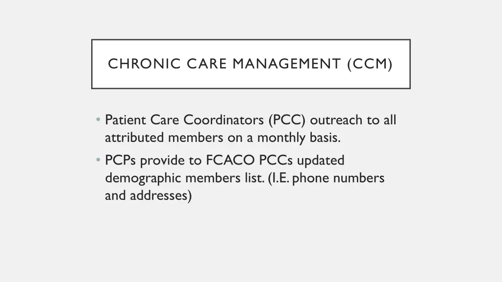 chronic care management ccm