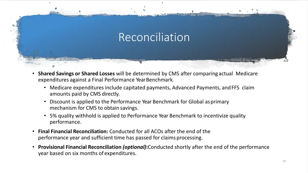 reconciliation