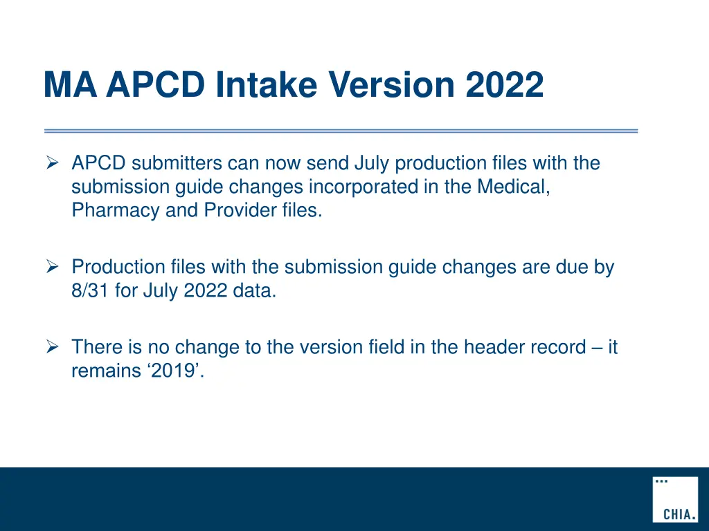 ma apcd intake version 2022