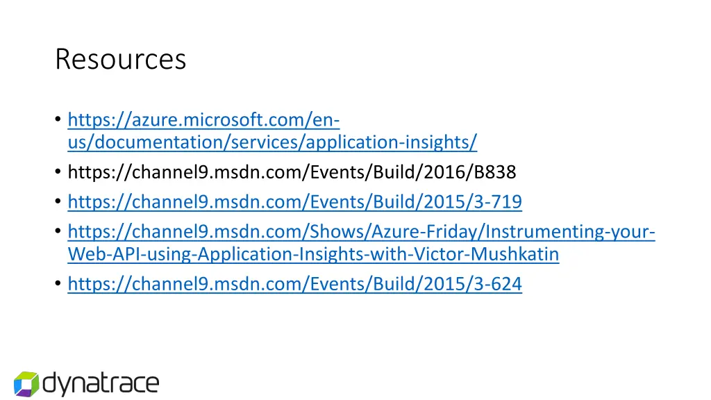 resources