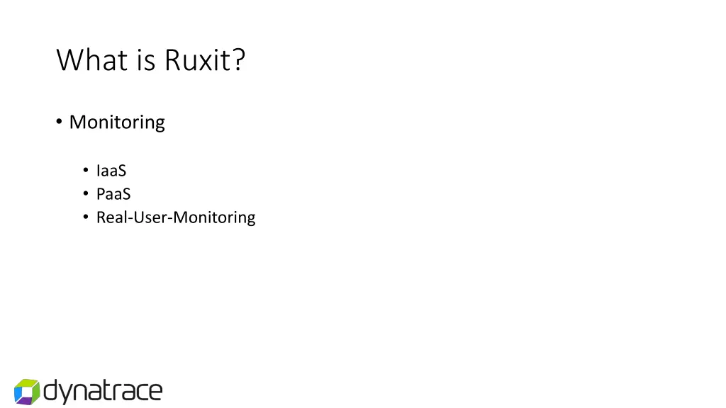 what is ruxit