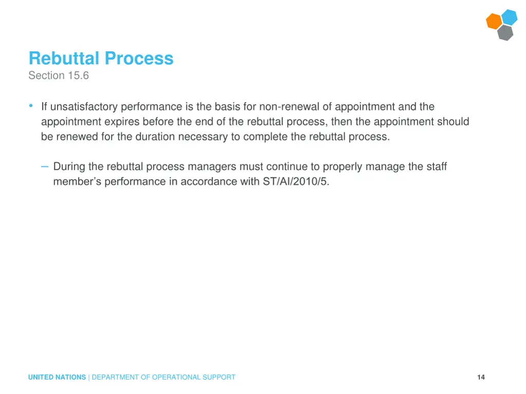 rebuttal process section 15 6