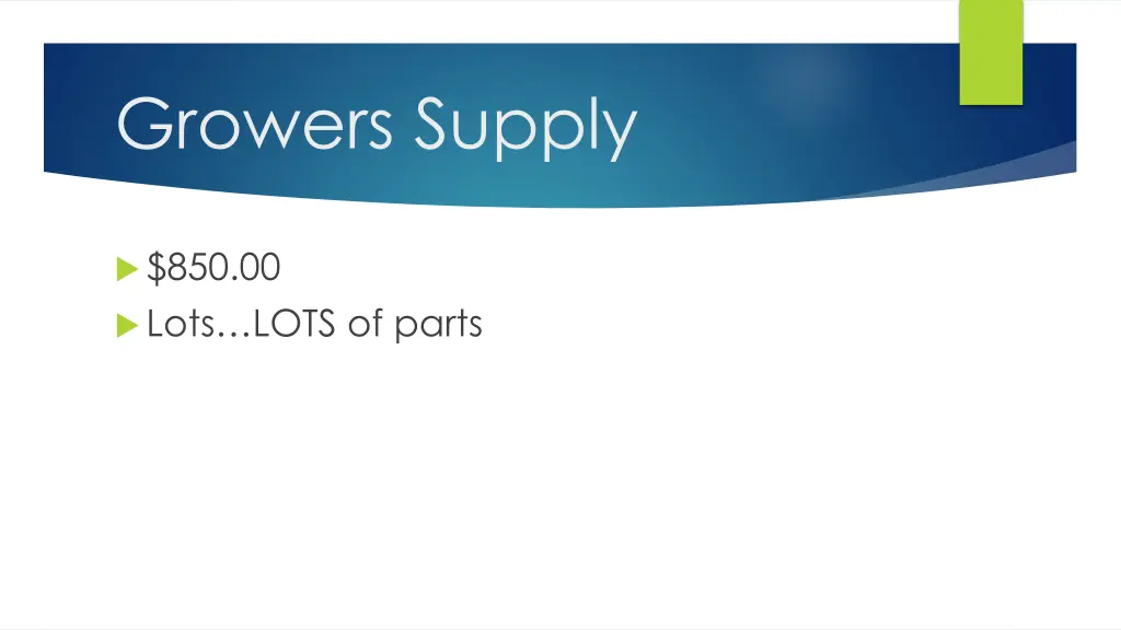 growers supply