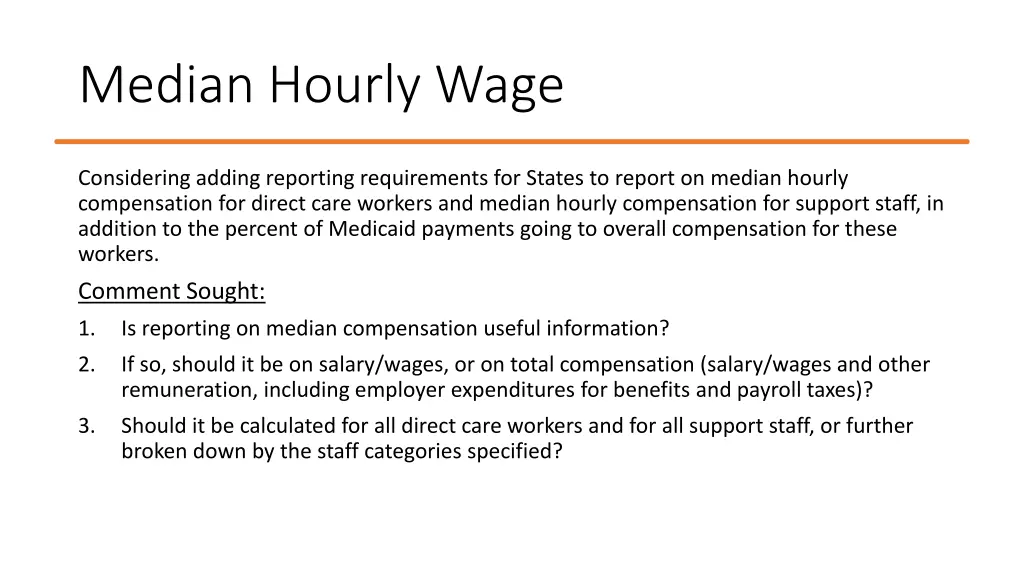 median hourly wage