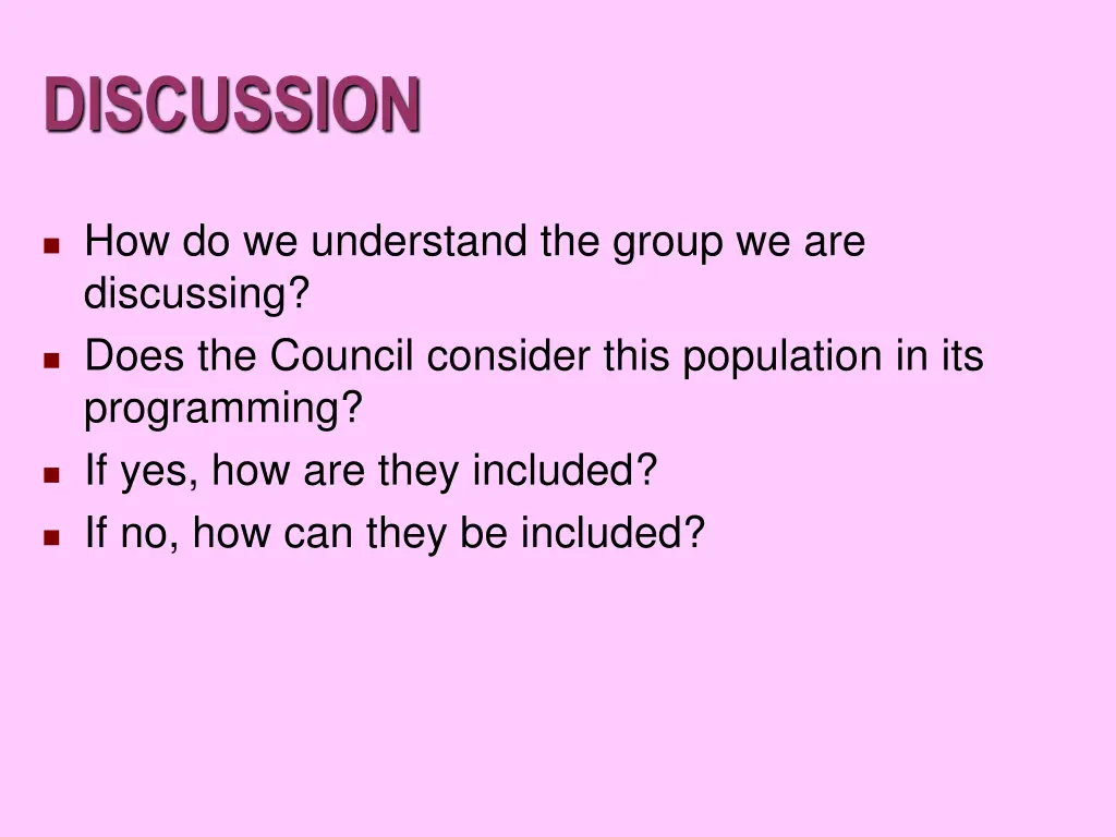 discussion