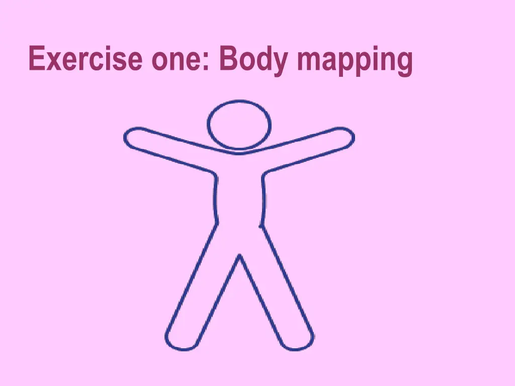 exercise one body mapping