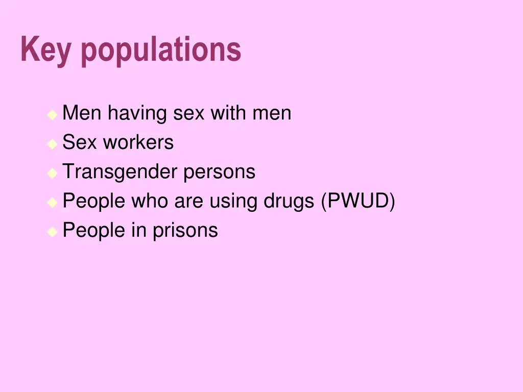 key populations