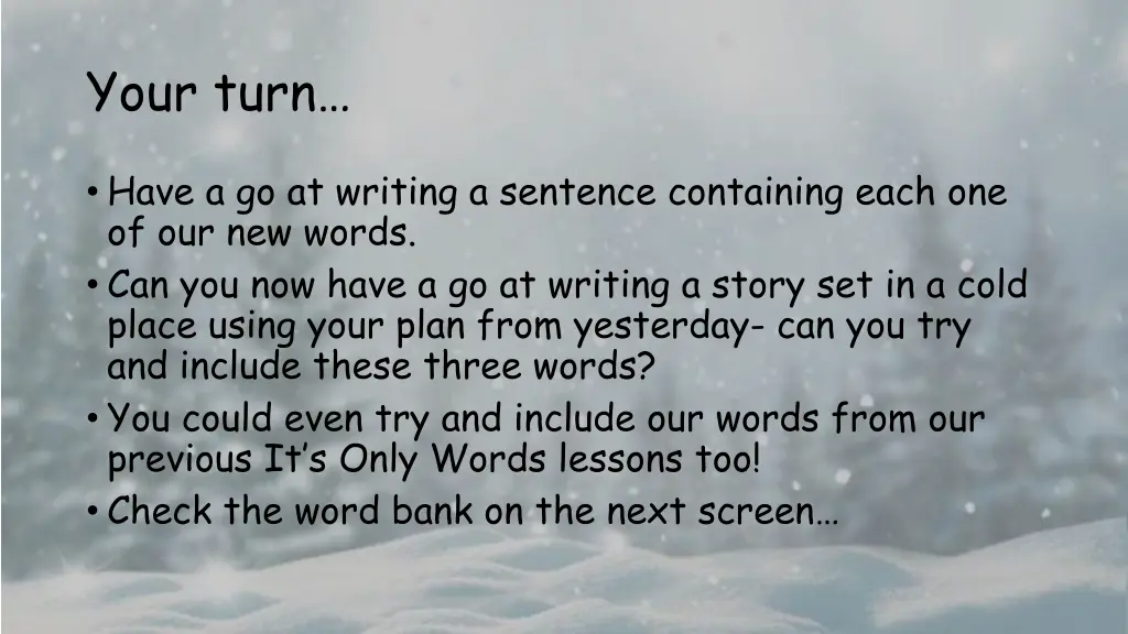 your turn