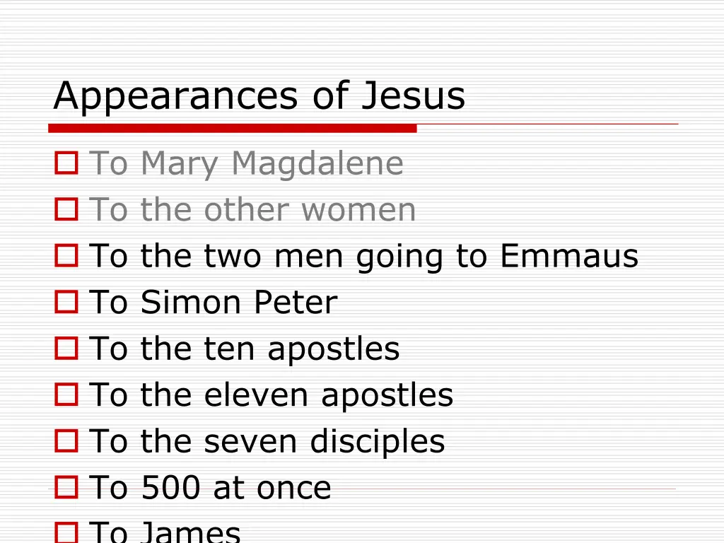 appearances of jesus 3