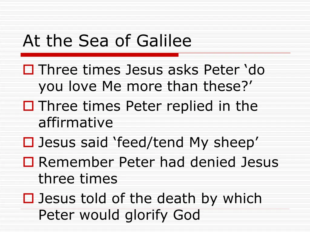 at the sea of galilee 1