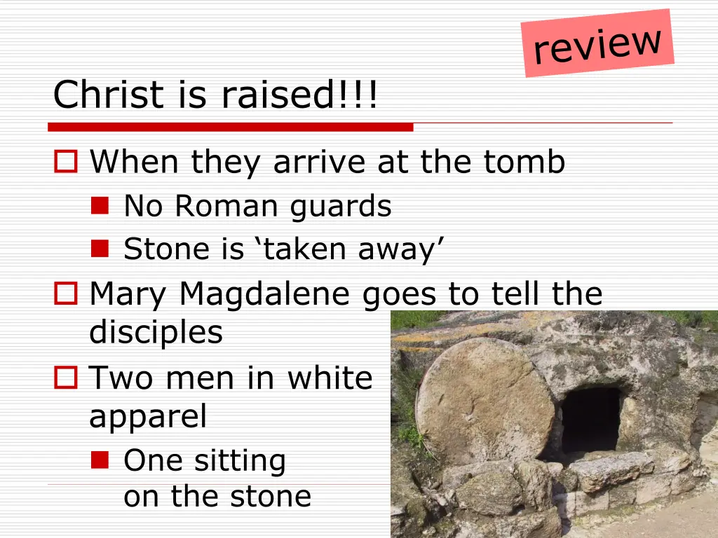 christ is raised 2
