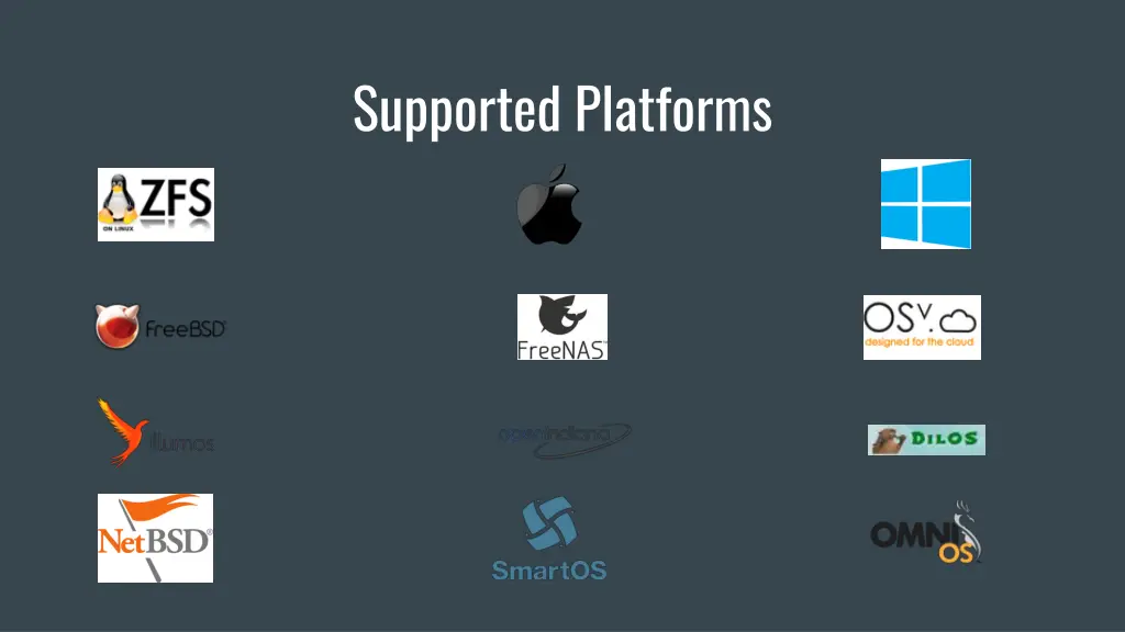 supported platforms