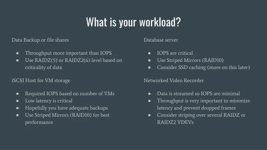 what is your workload