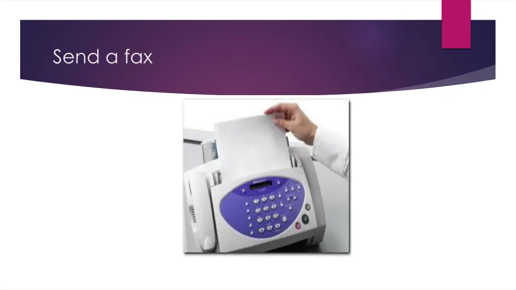 send a fax